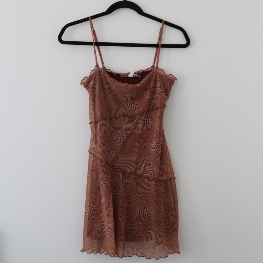 Urban Outfitters Brown Mesh Dress